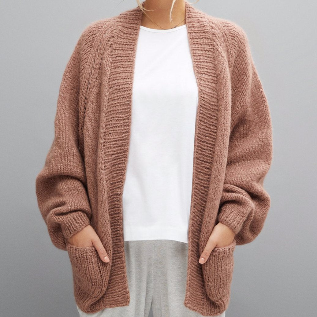 raglan sleeve cardigan