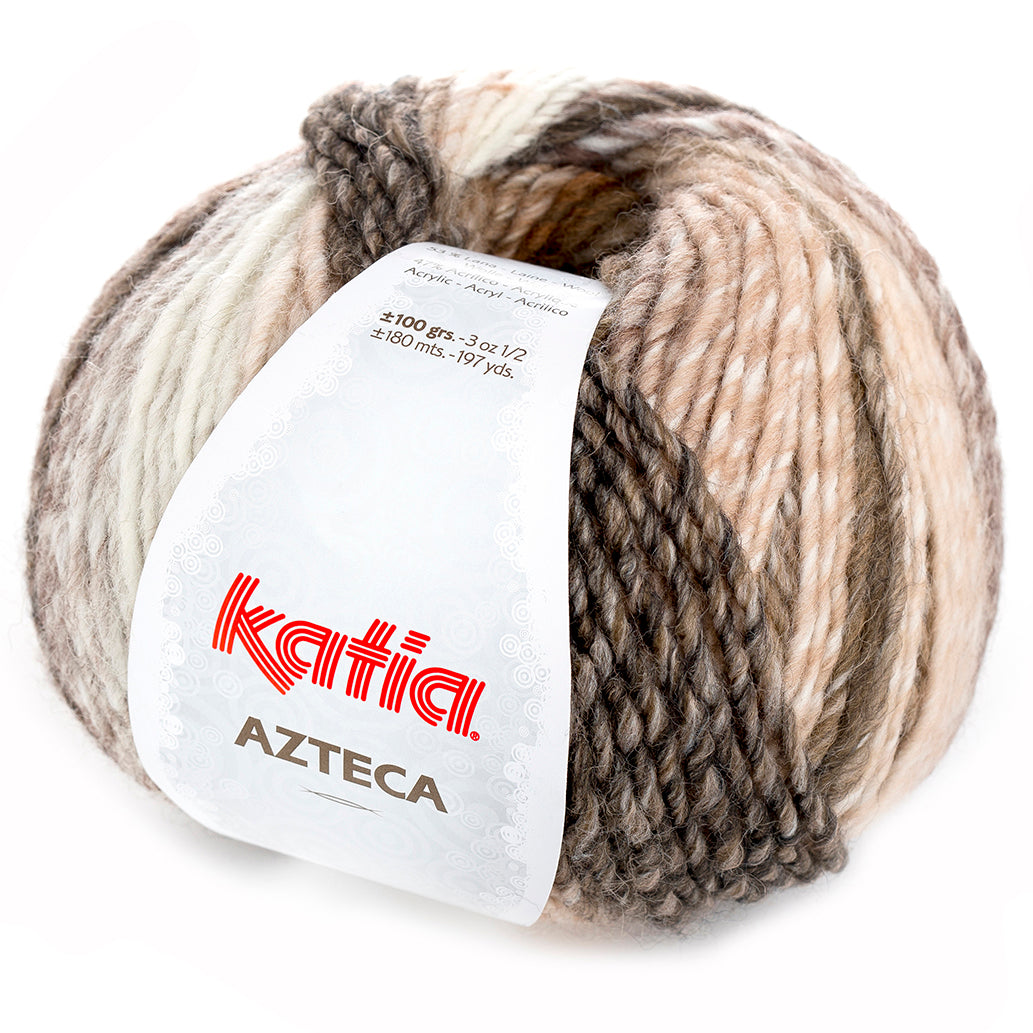 azteca wool katia beige brown