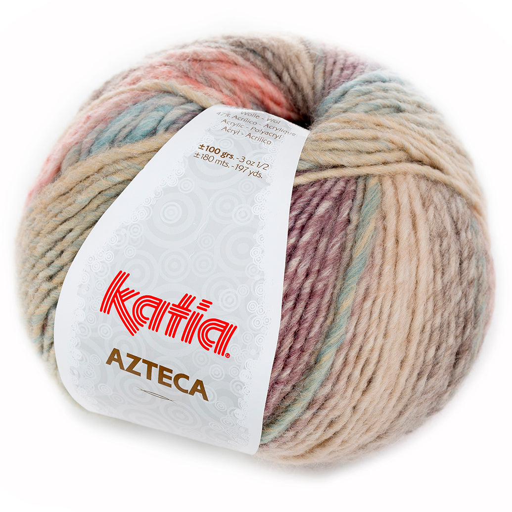 azteca wool katia pastel purple beige