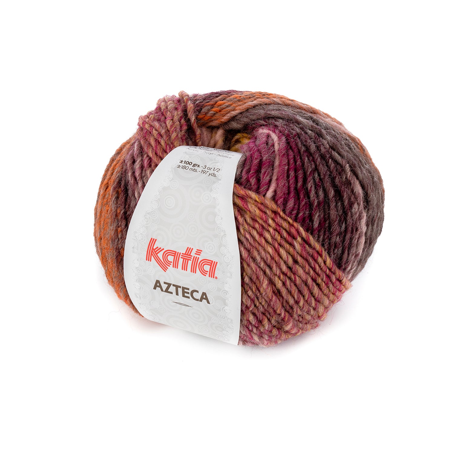 azteca wool katia orange pink purple