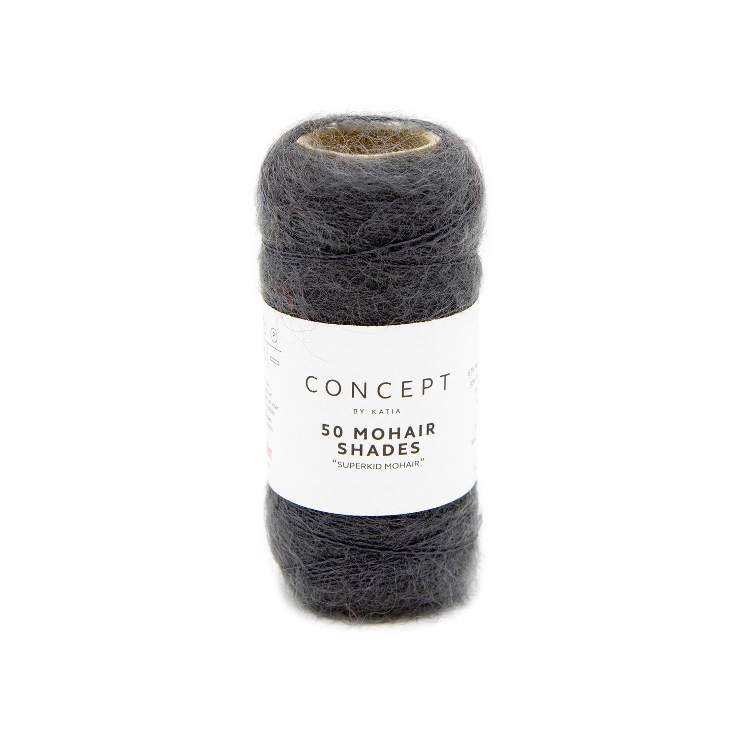 mohair ash black yarn