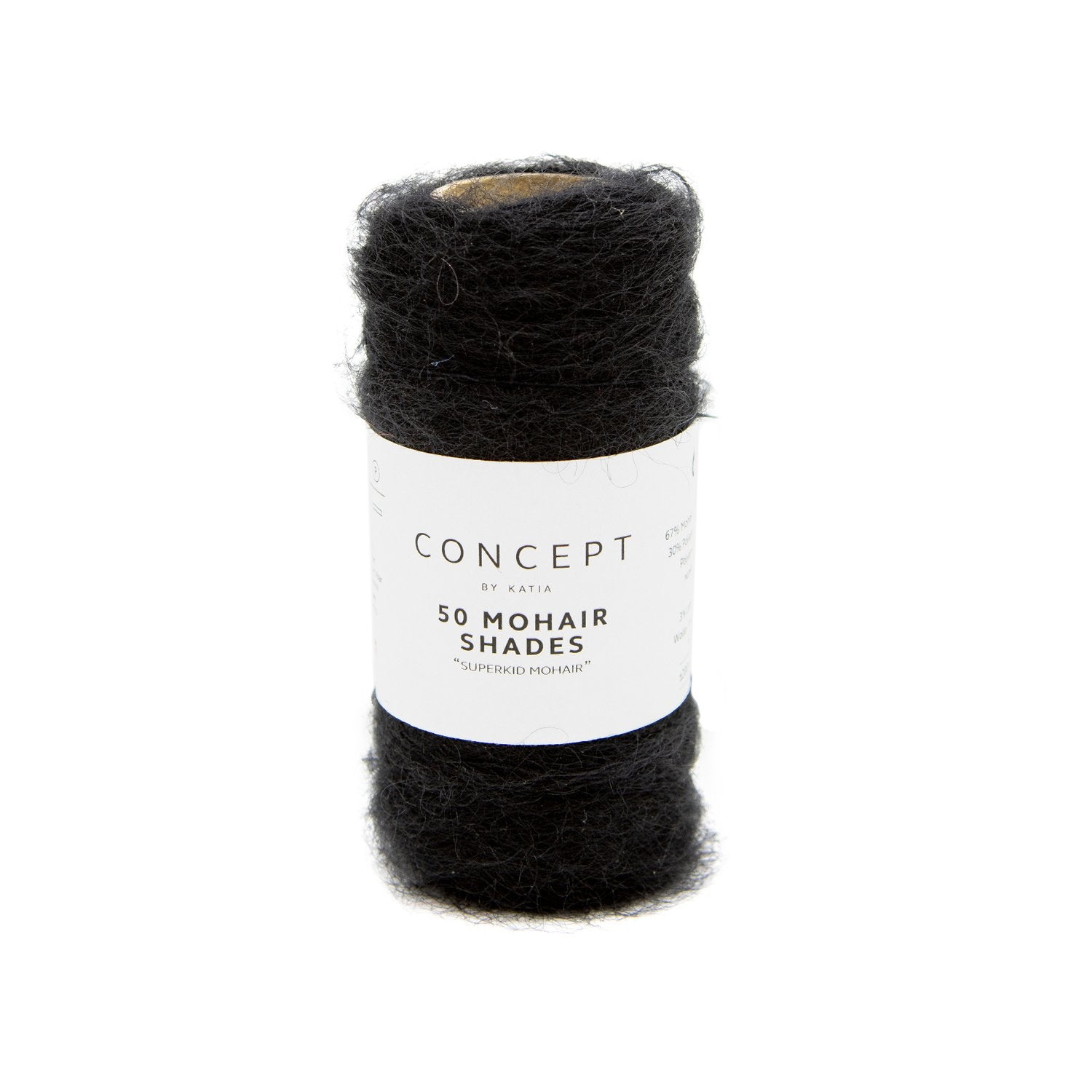 mohair black yarn