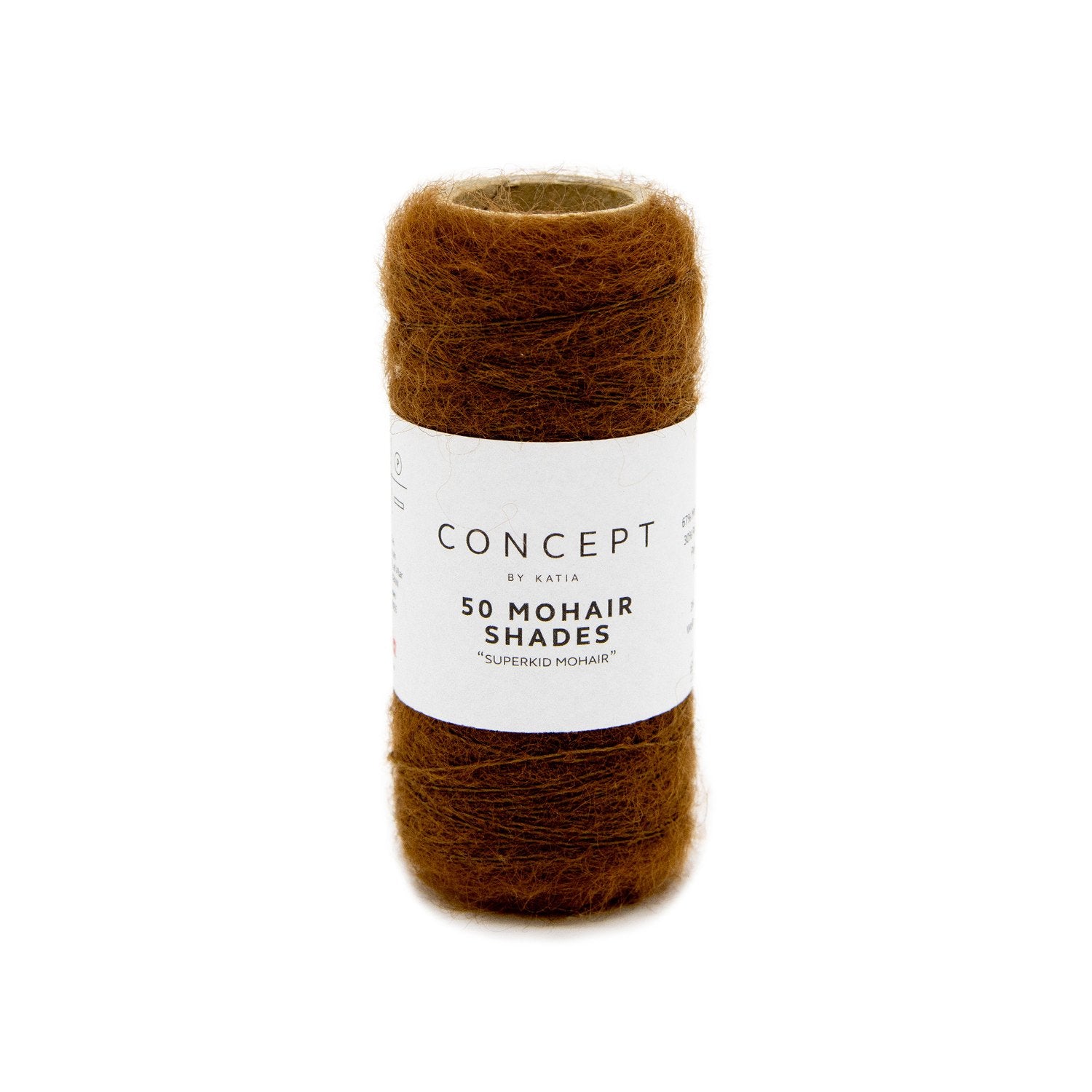 mohair rust coloured yarn