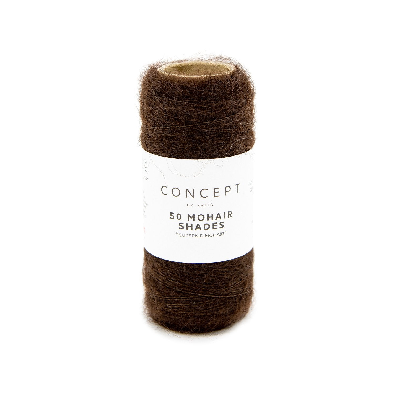 mohair dark brown yarn