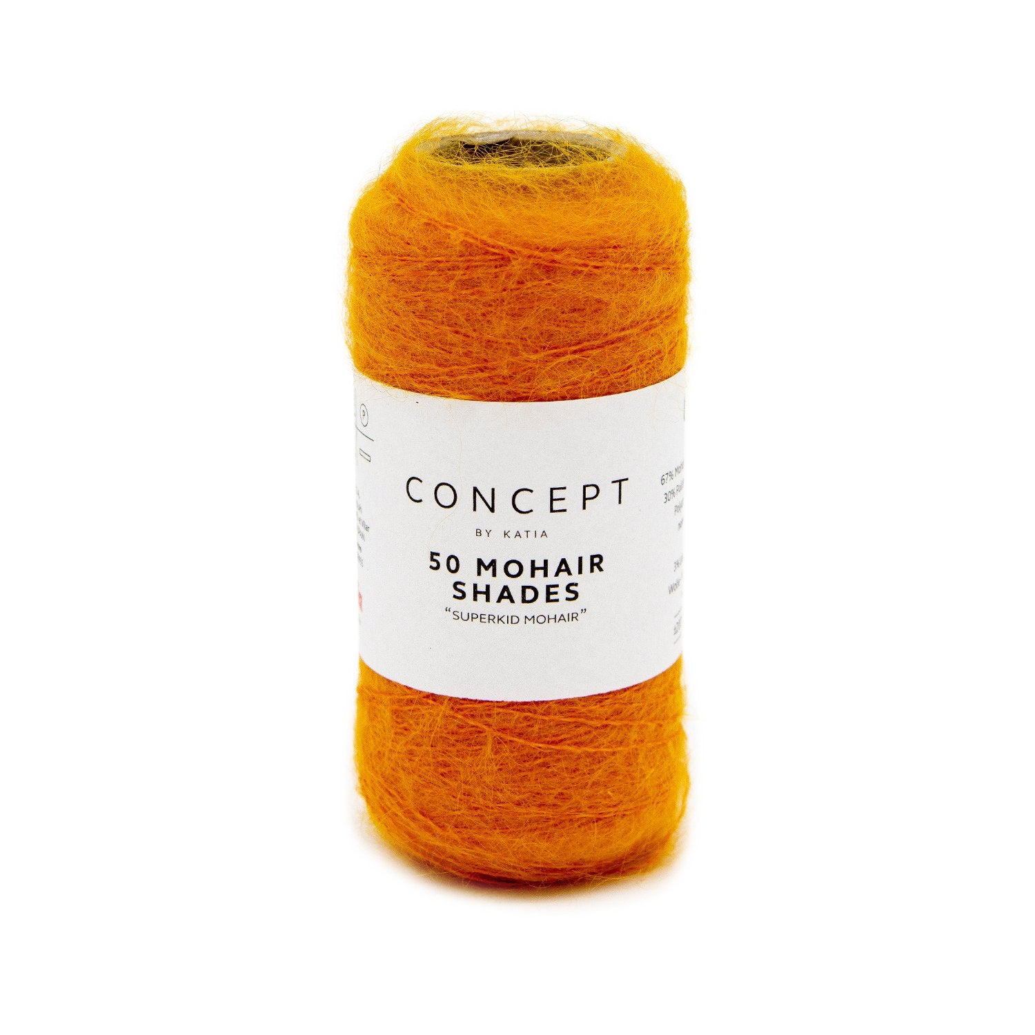 light orange mohair yarn