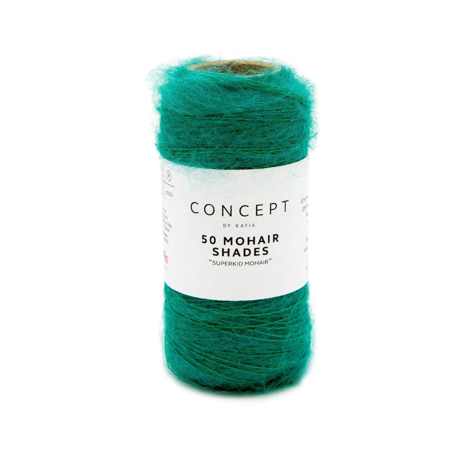 mohair moss green yarn
