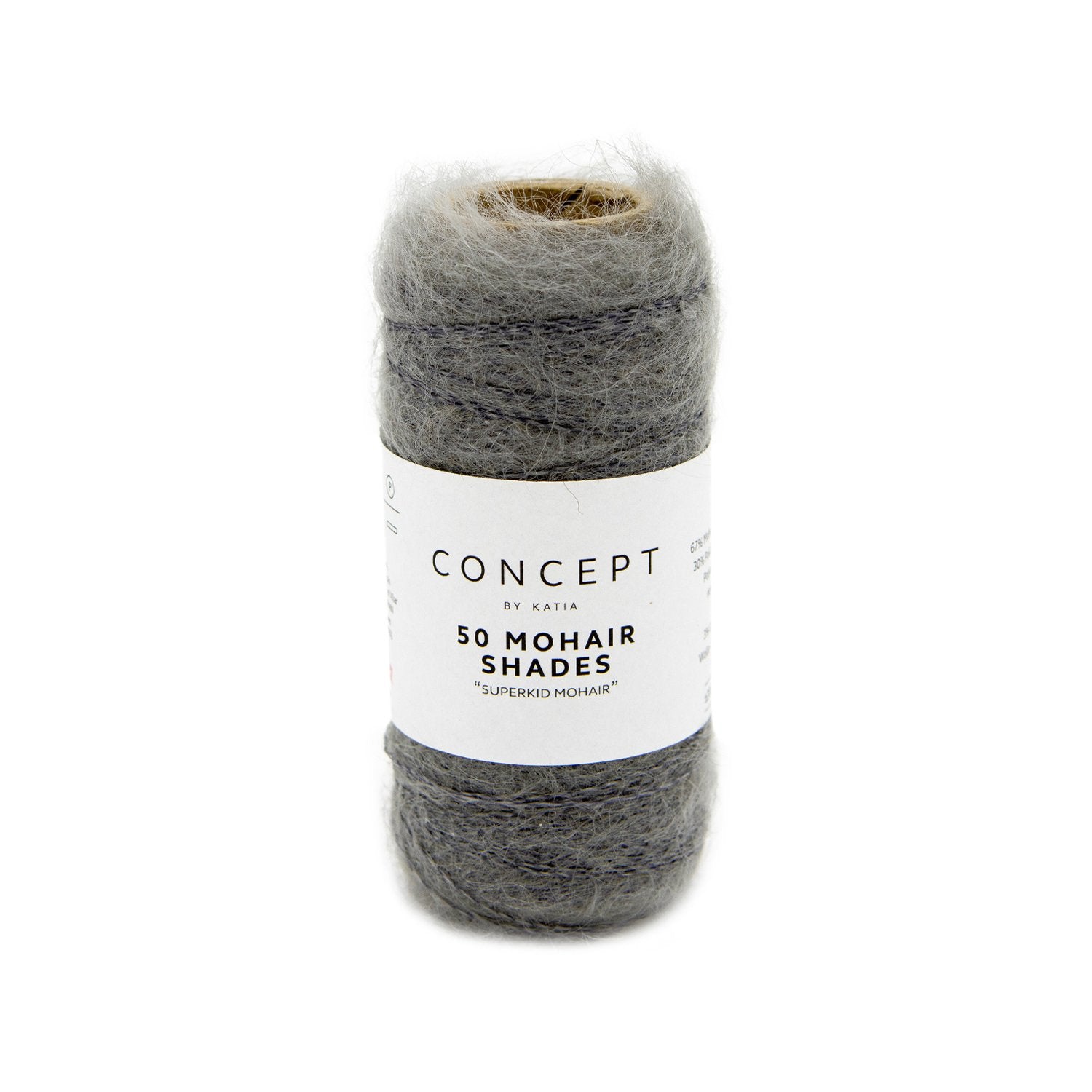 mohair dark grey yarn