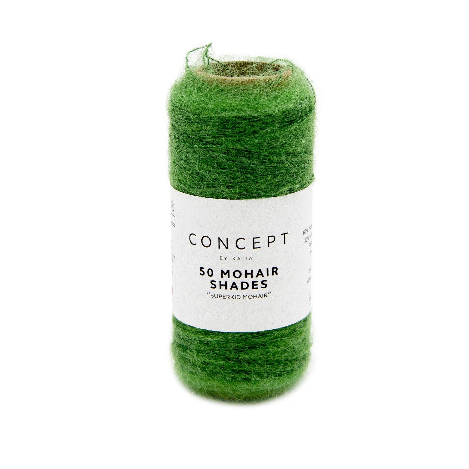 mohair pine green yarn