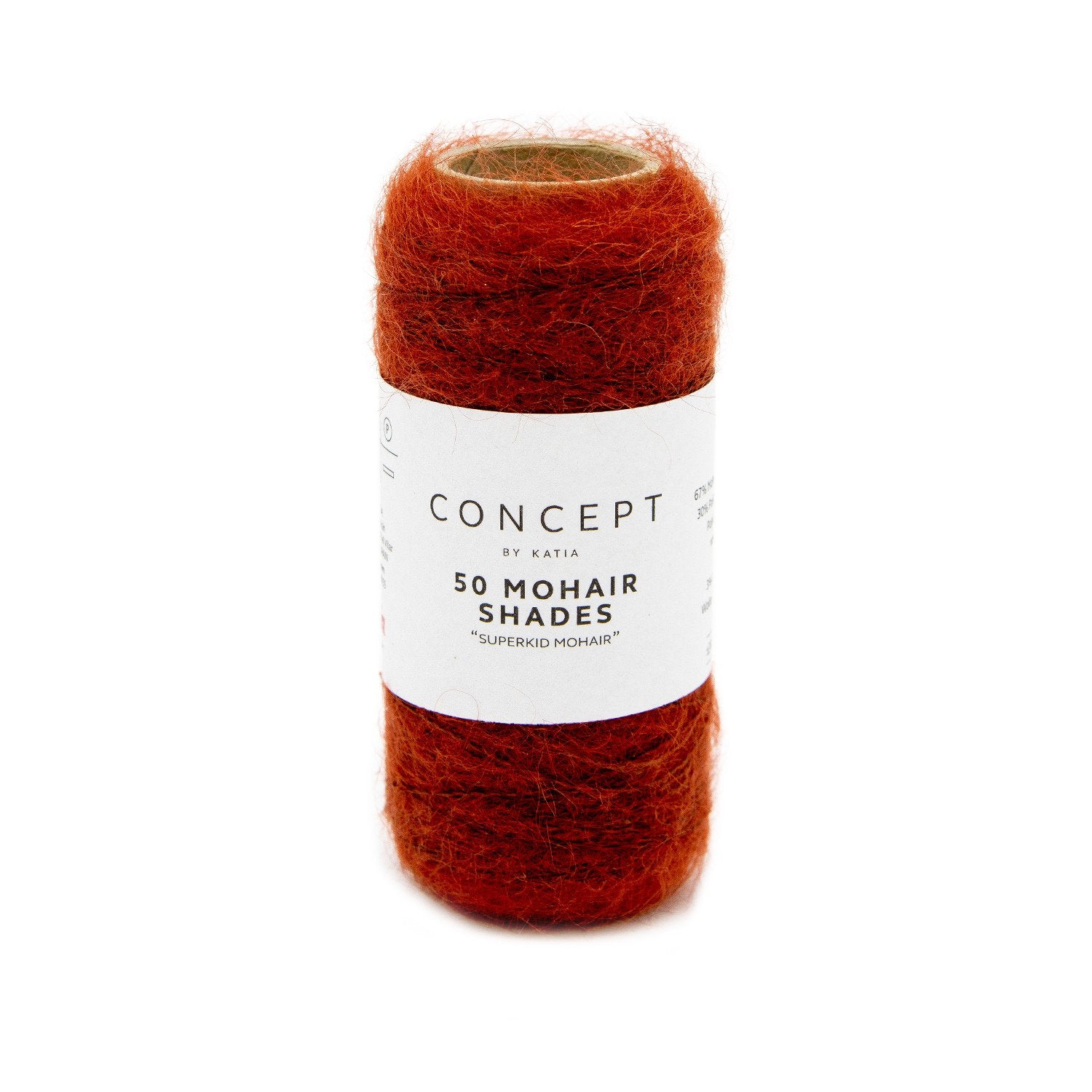 rust mohair yarn
