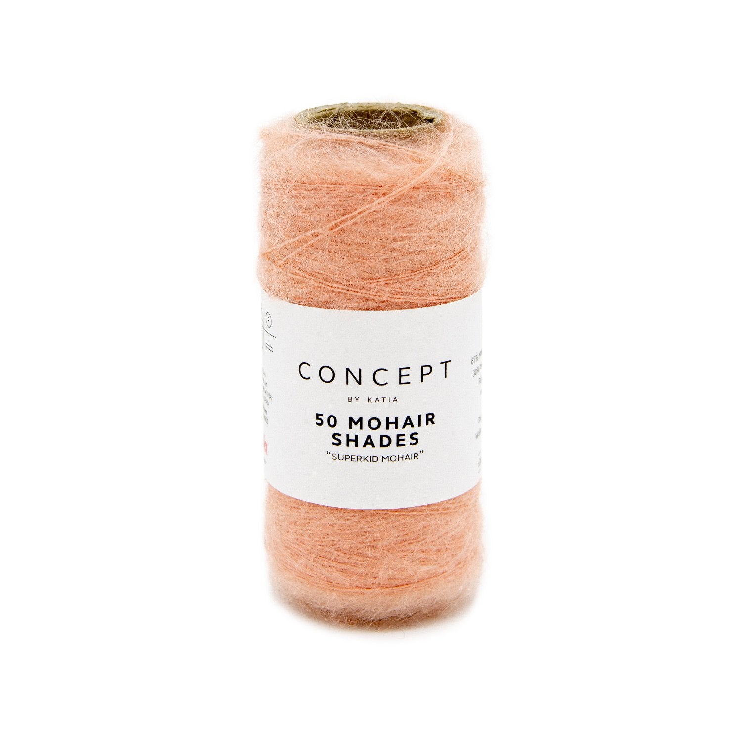 salmon mohair yarn