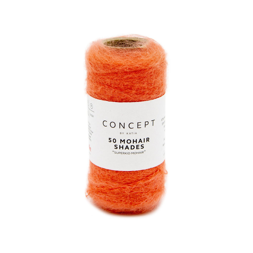 coral mohair yarn